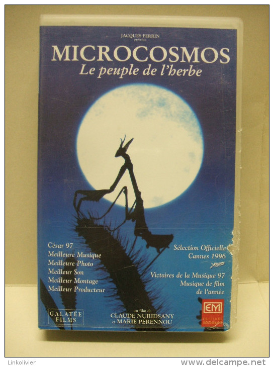 K7 CASSETTE VIDEO VHS Secam : MICROCOSMOS Le Peuple De L'Herbe - Documentaire