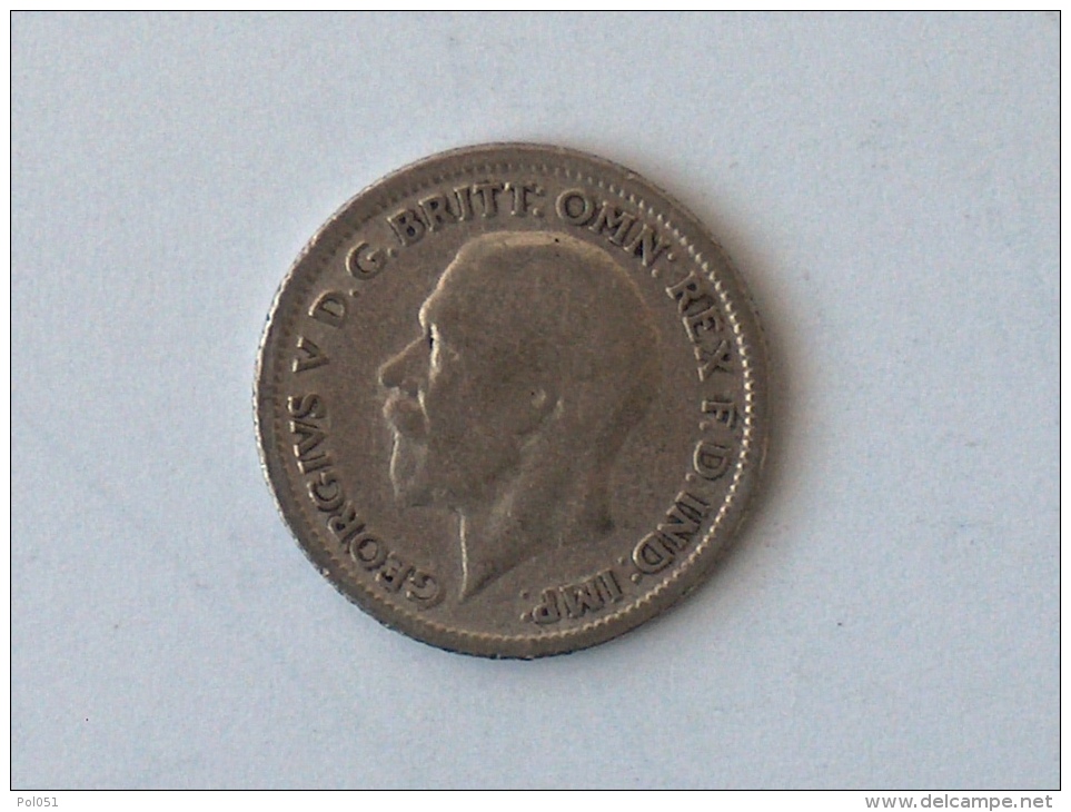 UK GRANDE BRETAGNE SIX 6 PENCE 1928 ARGENT SILVER - H. 6 Pence