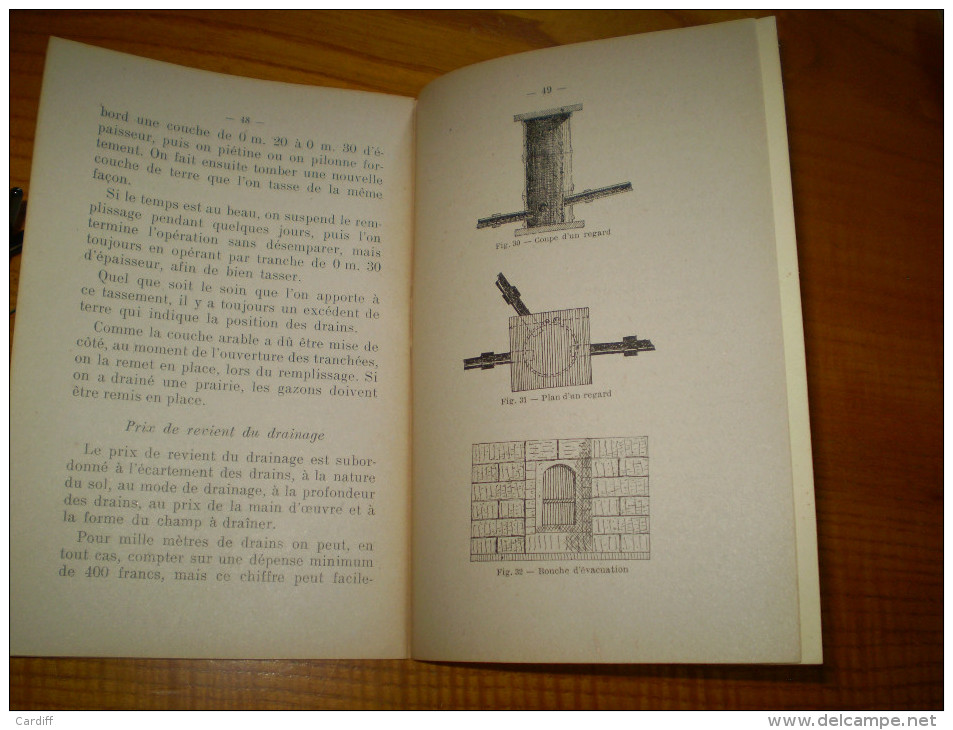 Vermorel : Le Drainage Par A. Montoux : Nivellement, Divers Drains,instruments, Prix De Revient.... - Giardinaggio