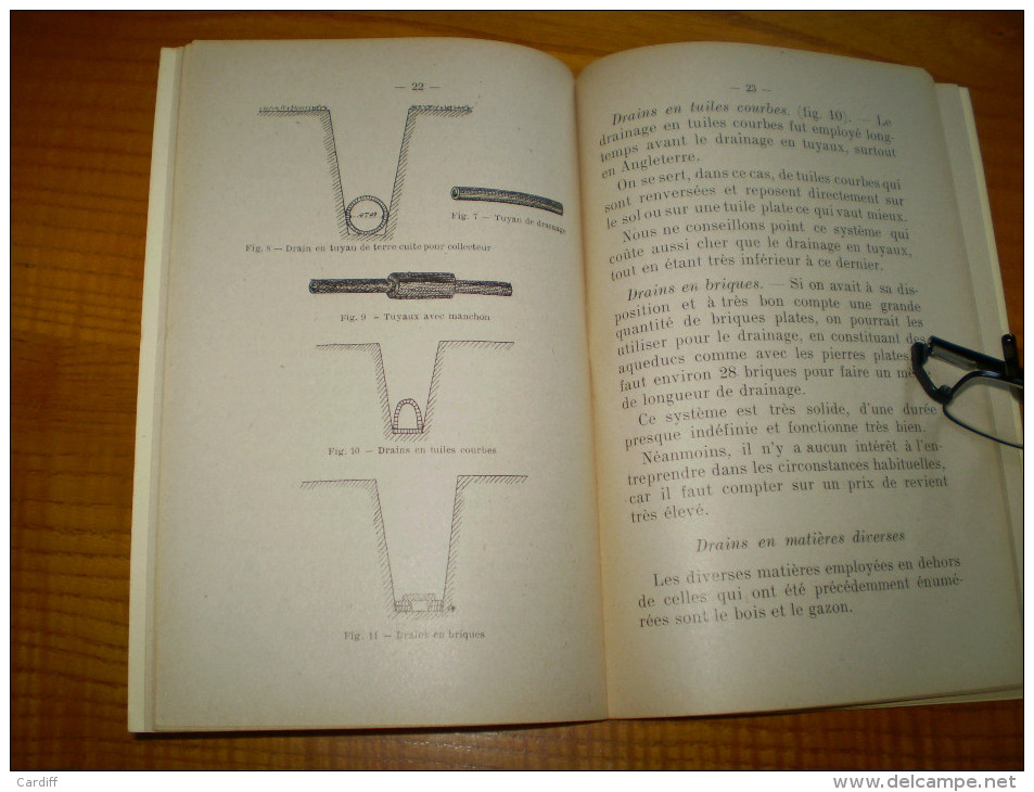 Vermorel : Le Drainage Par A. Montoux : Nivellement, Divers Drains,instruments, Prix De Revient.... - Giardinaggio