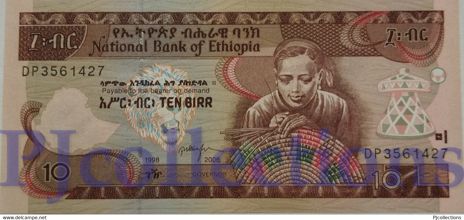 ETHIOPIA 10 BIRR 2006 PICK 48d UNC - Ethiopie