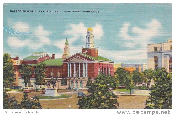 Horace Bushnell Memorial Hall Hartford Connecticut - Hartford