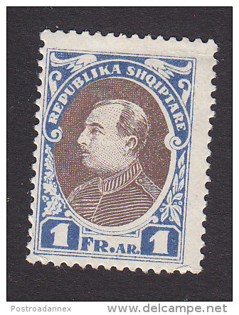 Albania, Scott #193, Mint Hinged, President Ahmed Zogu, Issued 1925 - Albania