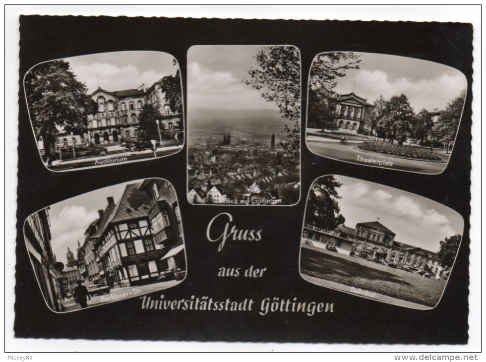 Allemagne--GOETTINGEN--1964--Gruss Aus Der Goettingen Universitatsstadt--Multivues,cpsm 15 X 10 éd R.Karstadt AG - Göttingen