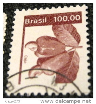 Brazil 1981 Agricultural Products Anacardium Occidentale Caju 100.00cr - Used - Oblitérés