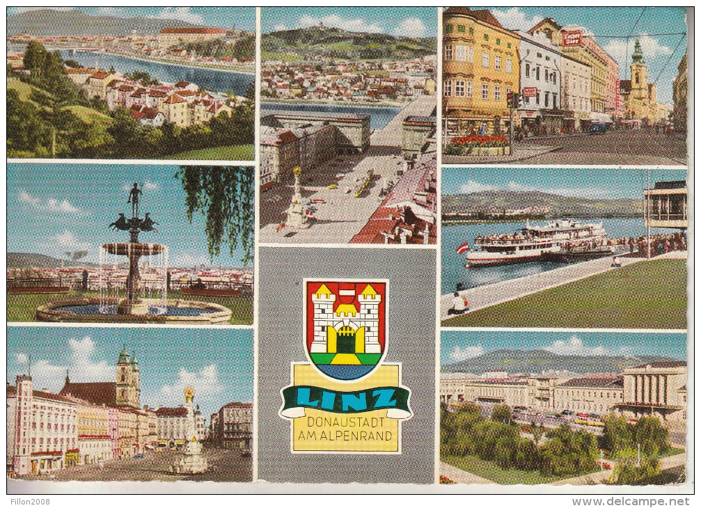Autriche - LINZ - Donaustadt Amalpenrand - Splendide Carte Multi-vues - Linz Pöstlingberg
