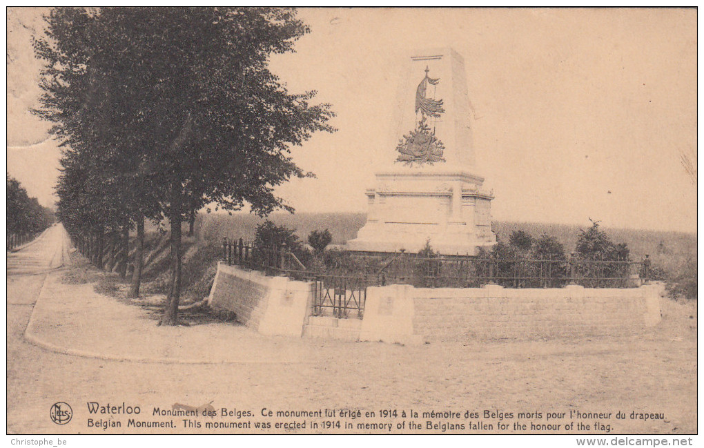 Waterloo, Monument Des Belges (pk19318) - Waterloo