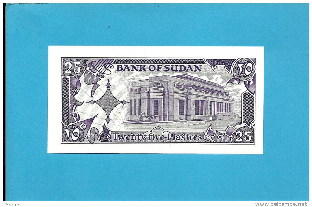 SUDAN - 25 PIASTRES - 1987 - P 37 - REPLACEMENT  Z/1 - UNC. - 2 Scans - Soudan