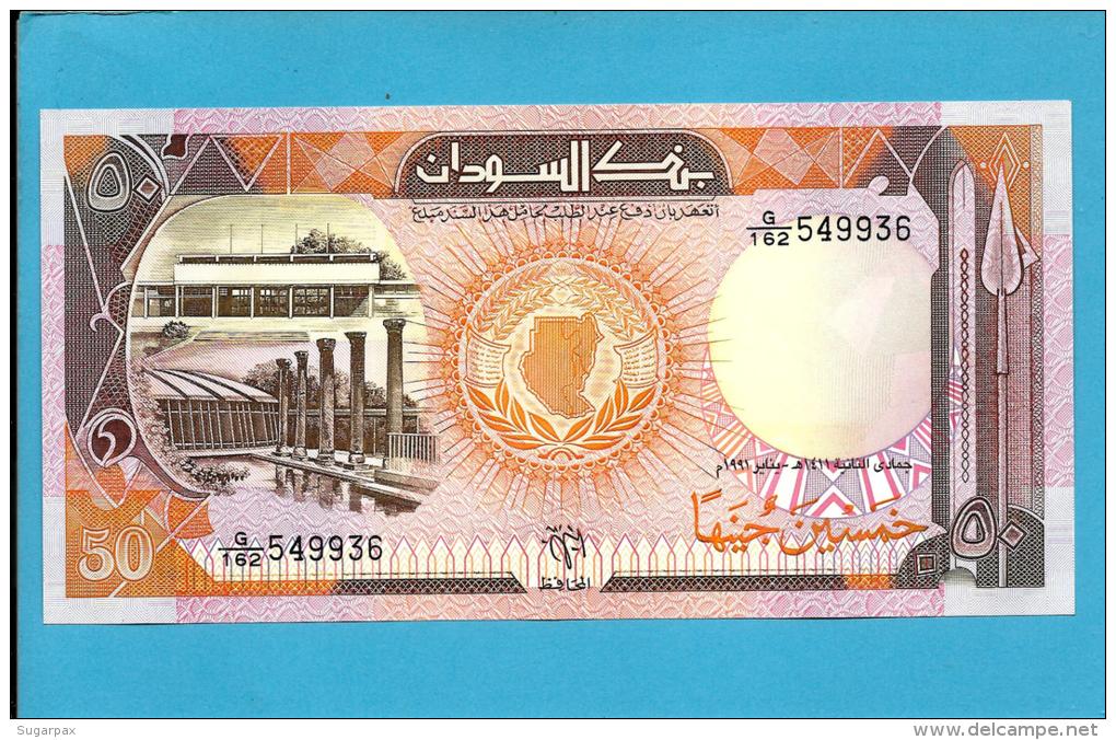 SUDAN - 50  SUDANESE POUNDS - 1991 - P 48 - UNC. - 2 Scans - Soedan