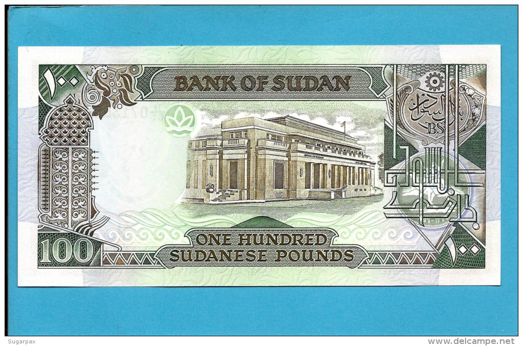 SUDAN - 100  SUDANESE POUNDS - 1989 - P 44.b - UNC. - 2 Scans - Sudan