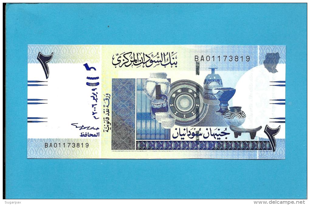 SUDAN - 2  SUDANESE POUNDS - 2006 - P 65 - UNC. - 2 Scans - Sudan