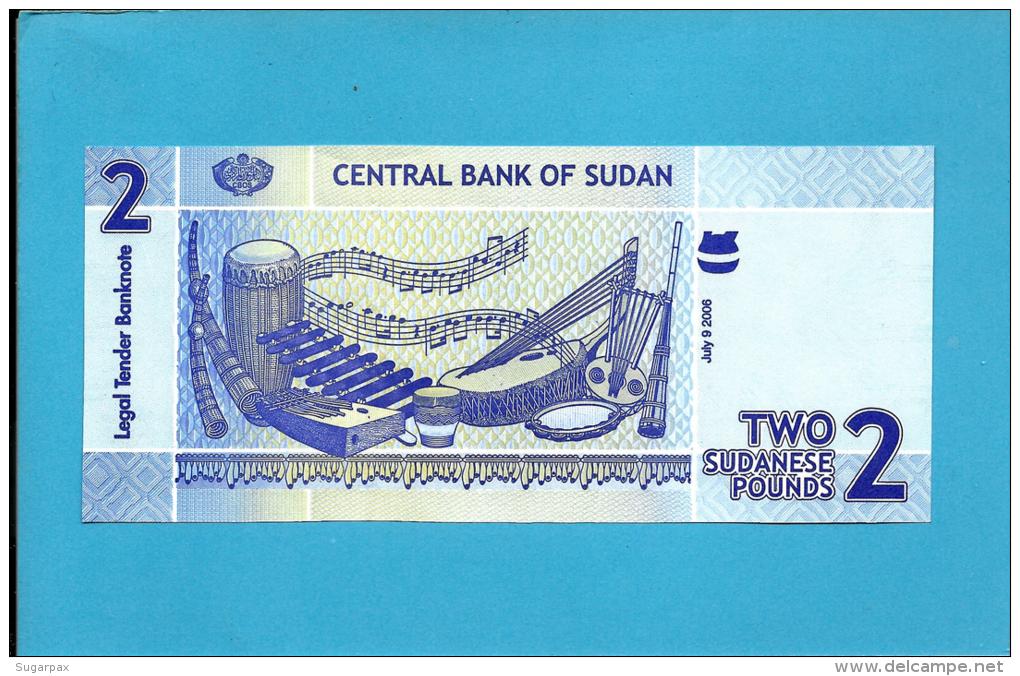 SUDAN - 2  SUDANESE POUNDS - 2006 - P 65 - UNC. - 2 Scans - Sudan