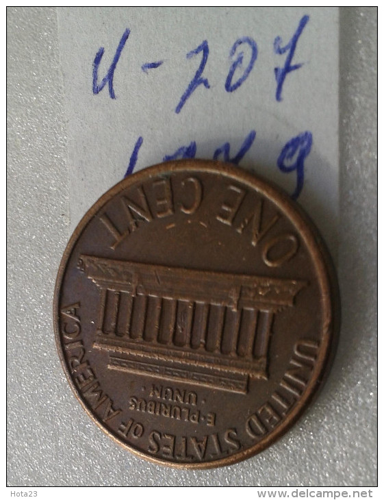 1 Cent - 1979 - USA - (Lot U 207) - 1959-…: Lincoln, Memorial Reverse