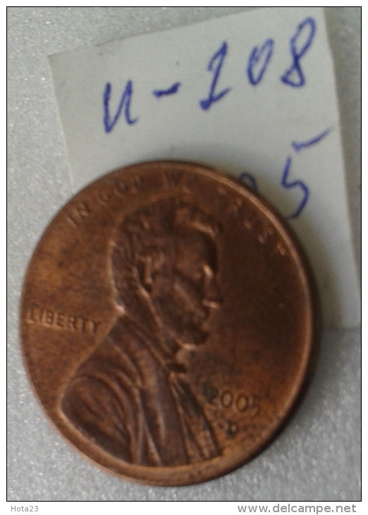 1 Cent - 2005 - USA - (Lot U 208) - 1959-…: Lincoln, Memorial Reverse