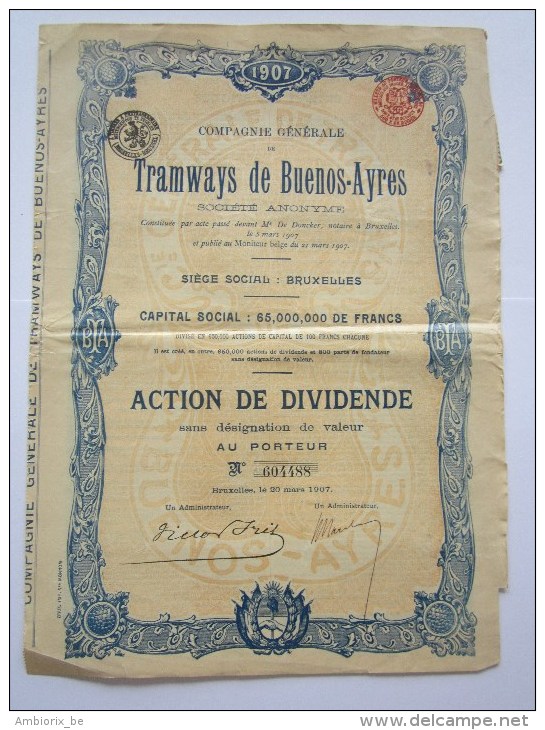 Tramways De Buenos-Ayres - Transports