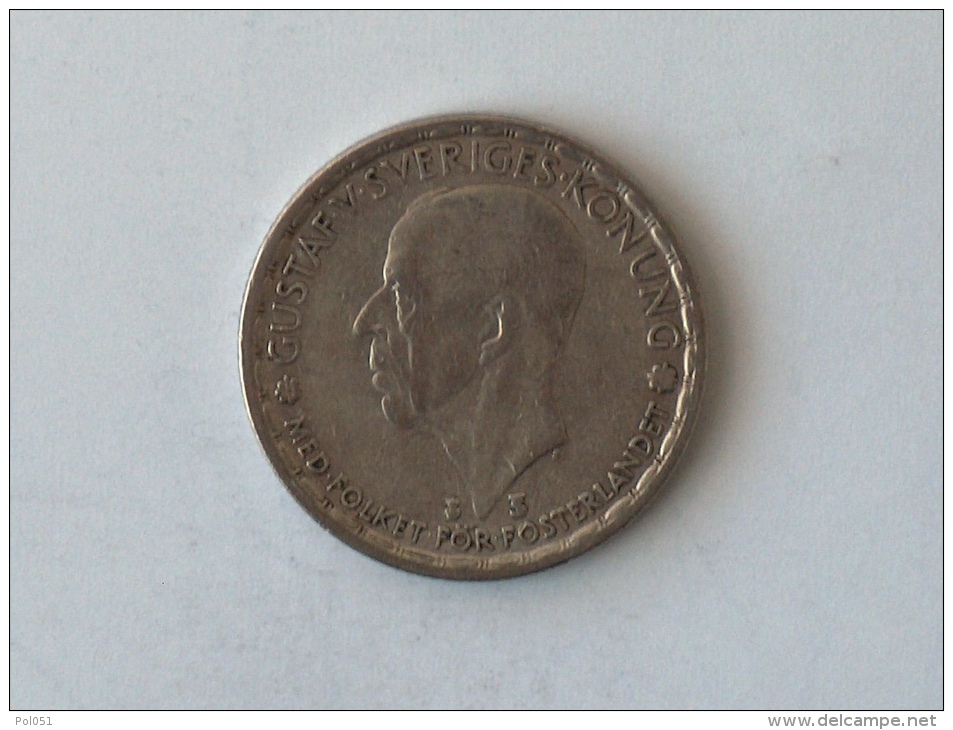 SUEDE 1 Krone 1946 ARGENT SILVER Krona Couronne - Suède