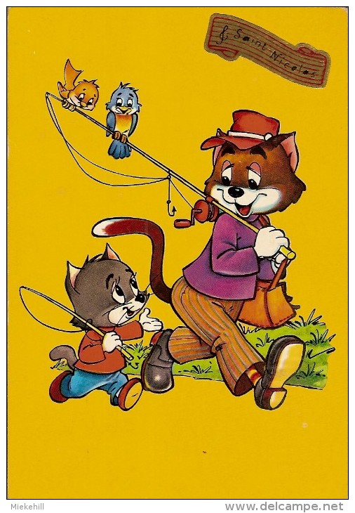 TOM ET JERRY PECHEURS A LA LIGNE-pêche - Chats