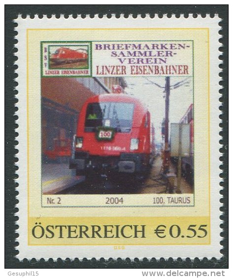 ÖSTERREICH / PM Nr. 8003447 / BSV Linzer Eisenbahner Nr. 2 / Postfrisch / ** - Persoonlijke Postzegels