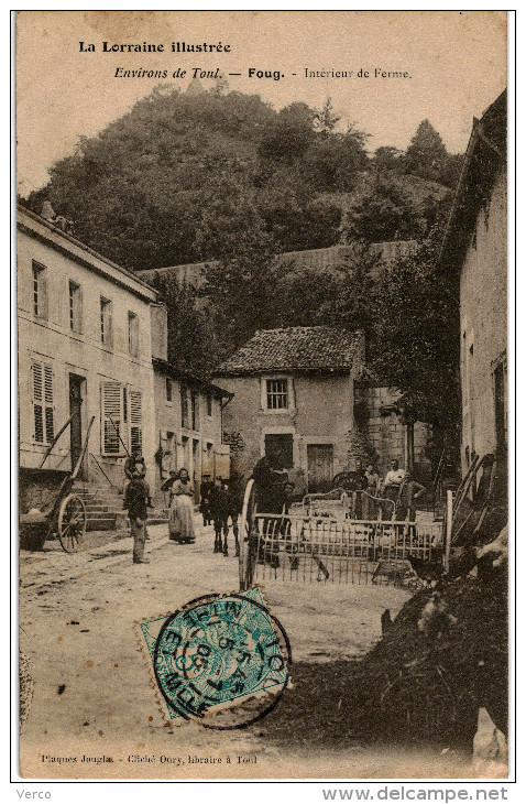 Carte Postale Ancienne De FOUG - INTERIEUR DE FERME - Foug