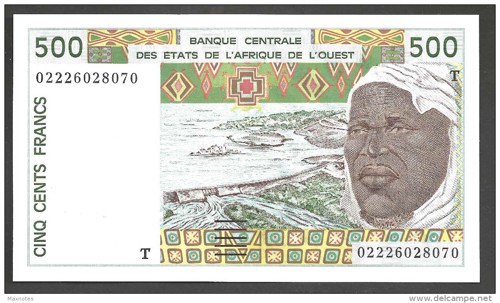 TOGO  ( West African States) 500 Francs 2002- P810Tm - UNC - Togo