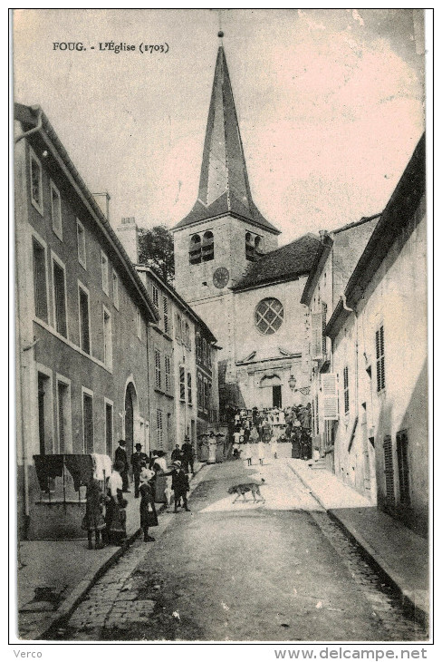 Carte Postale Ancienne De FOUG - L´EGLISE - Foug