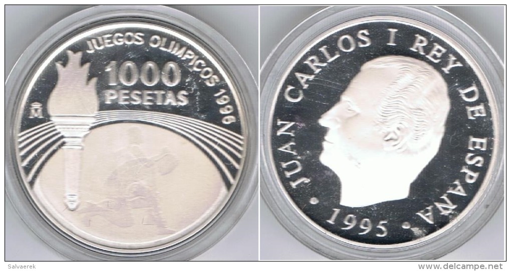 ESPAÑA JUAN CARLOS I 1000 PESETAS 1995 PLATA SILVER -  Colecciones