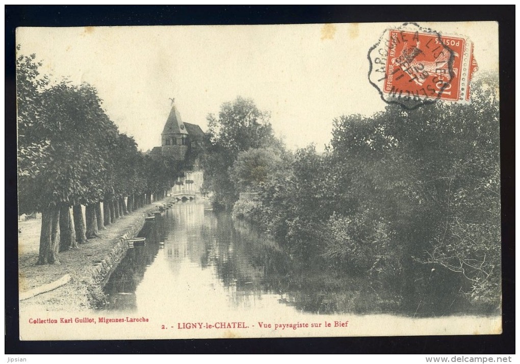 Cpa Du 89 Ligny Le Chatel -- Vue Paysagiste Sur Le Bief    FRM 12 - Ligny Le Chatel