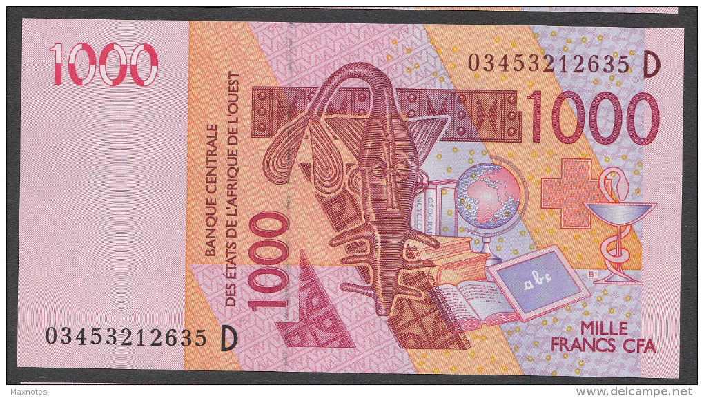 MALI ( West African States) 1000 Francs 2003  - P415Da - UNC - Mali