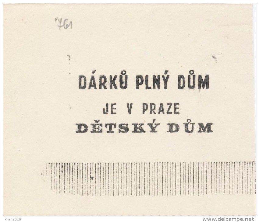 J2034 - Czechoslovakia (1945-79) Control Imprint Stamp Machine (R!): Gifts A Full House In Prague Children's House - Proofs & Reprints