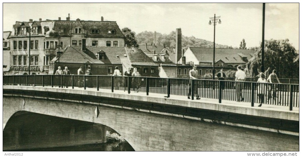 Rarität Weissenfels Personen Auf Der Brücke Des Friedens Häuser Sw 1966 - Weissenfels