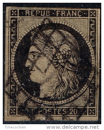 France - 1849 - Y&T N° 3 B, Oblitéré - 1849-1850 Cérès