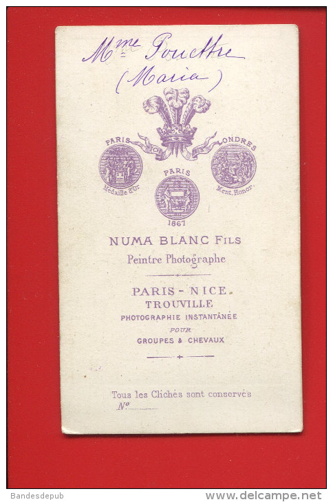 NUMA BLANC FILS PEINTRE PHOTOGRAPHE  PARIS NICE TROUVILLE PHOTO  FEMME - Anciennes (Av. 1900)