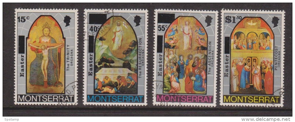 Montserrat 1976 Easter Painting Set 4 VFU - Montserrat