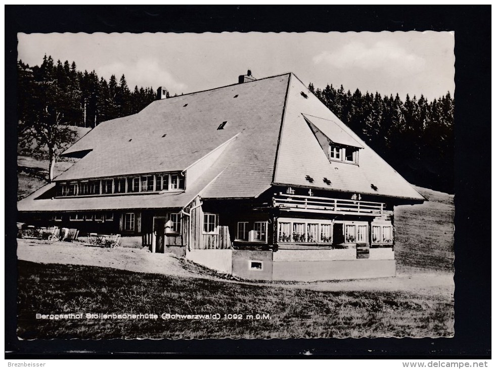 AK Berggasthof Stollenbacherhütte (Schwarzwald)Kirchzarten - Karte Gel .1963 - Kirchzarten