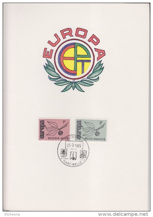 = Jumelage Philatélique France-Belgique-Allemagne Fédérale Timbres Europa 1965 De Ces 3 Pays 25-26-27.9.1965 - 1965