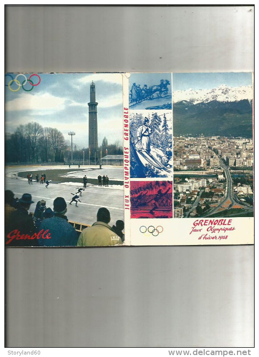 Jeux Olympiques D'hiver De 1968. Dépliant De 7 Cartes Postales Différents Sites - Olympic Games