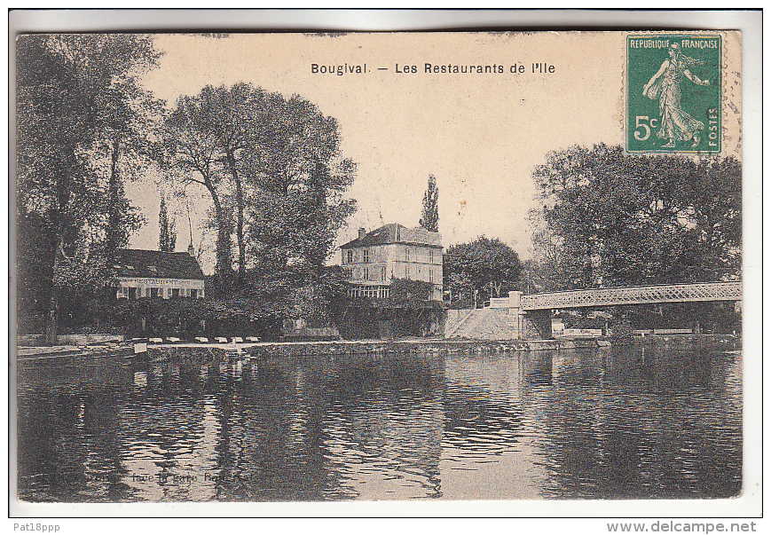 BOUGIVAL 78  - Les Restaurants De L'Ile - CPA - Yvelines - Bougival