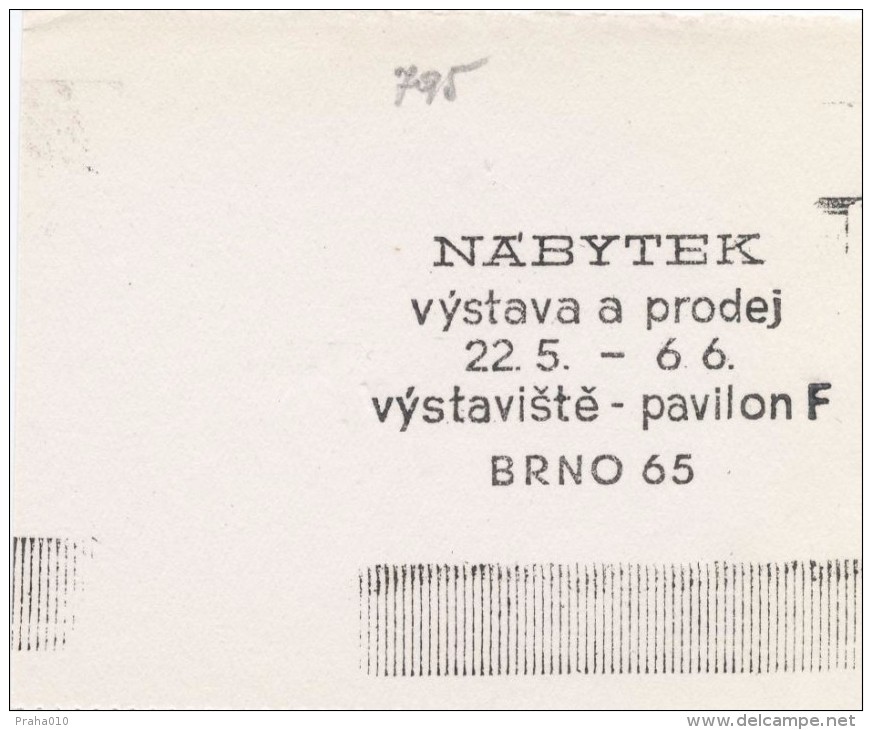 J2076 - Czechoslovakia (1945-79) Control Imprint Stamp Machine (R!): Furniture; Exhibition And Sale; Exhibition - Hall F - Ensayos & Reimpresiones