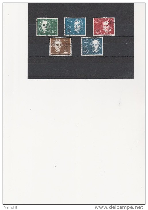 ALLEMAGNE -SERIE MUSICIENS N° 188 A 192 OBLITERES  TTB - COTE : 60 € - Used Stamps