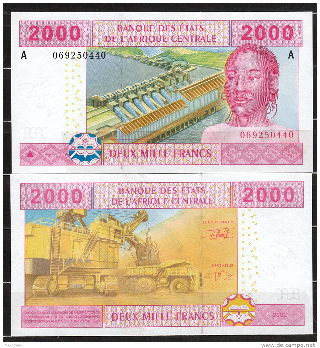 GABON  (Central African States ) : 2000 Francs - 408A - UNC - Gabon