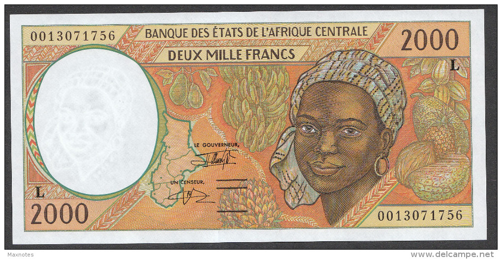 GABON (Central African States) : 2000 Francs  - 1993-2000 - P403L -  UNC - Guinea Ecuatorial