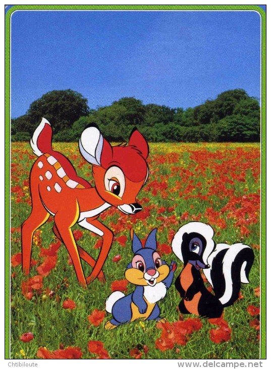 DISNEY  L 10   BAMBI   ED GRAFICHE  BIONDETTI           CPM / CPSM  10 X 15 - Andere & Zonder Classificatie