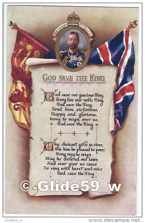 God Save The King - King George V Crowned June 22nd 1911 (Oilette) - N° 9869 - Familles Royales