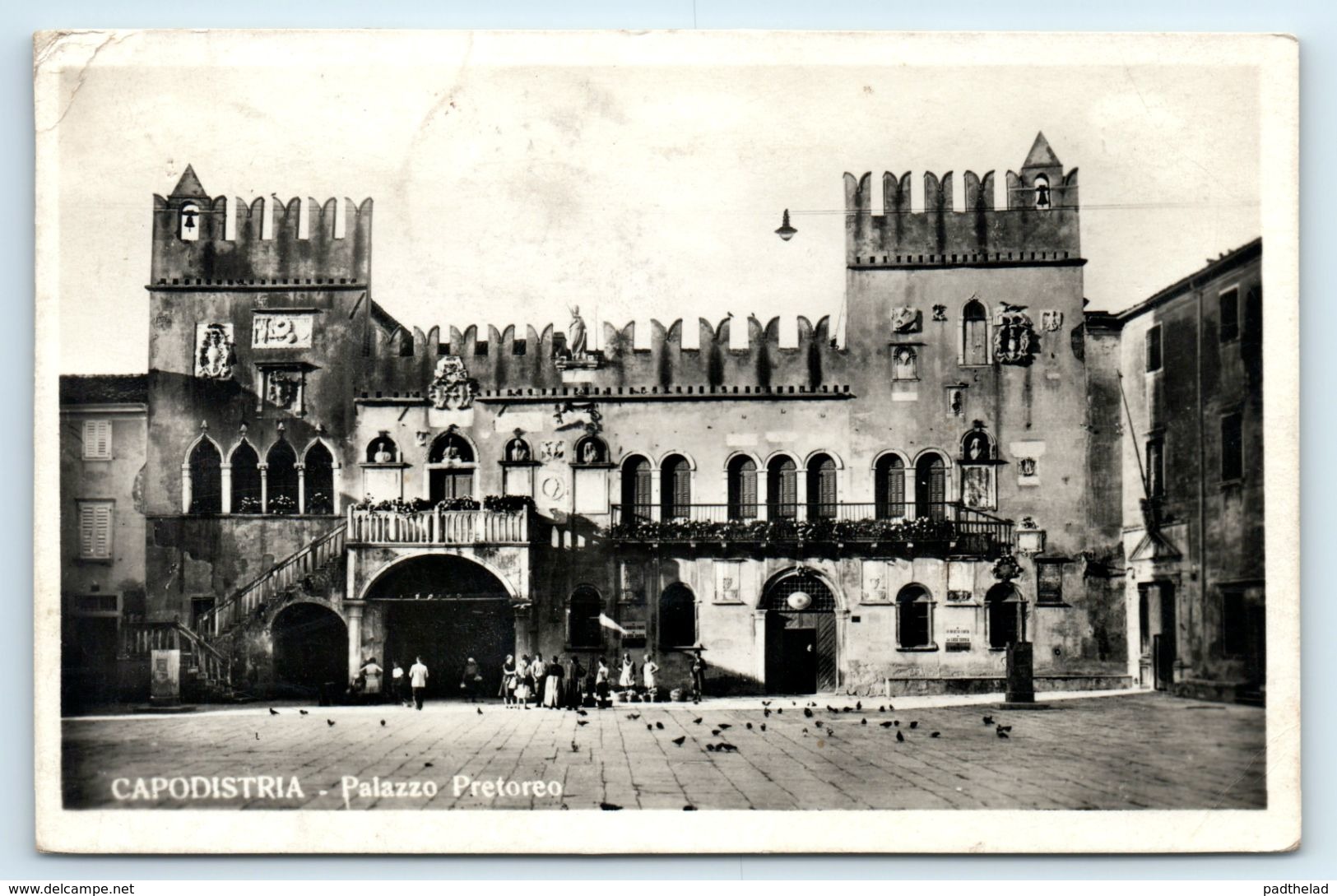 POSTCARD CAPODISTRIA PALAZZO PALAZZO PRETORIO KOPER PRETOREO PALACE SLOVAKIA POLA POSTMARK - Slowakei