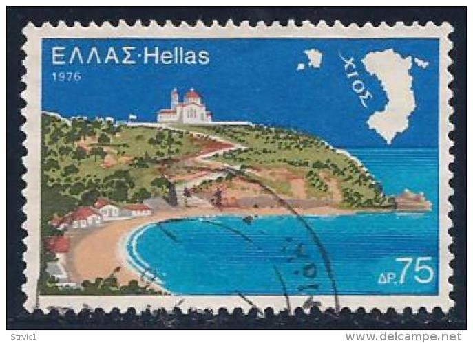 Greece, Scott # 1189 Used Chios, Map, 1976 - Used Stamps