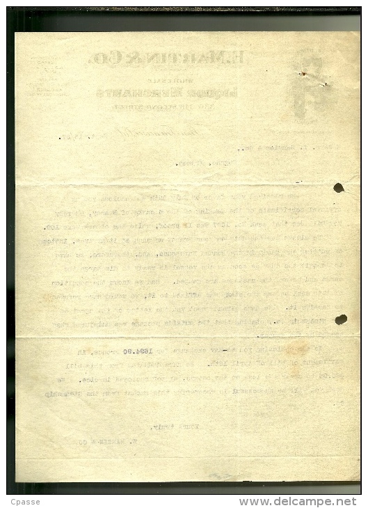 Courrier Commercial E. Martin & Co. San Francisco CA California Liquor Merchants - Whiskies Whiskey Whisky - Verenigde Staten