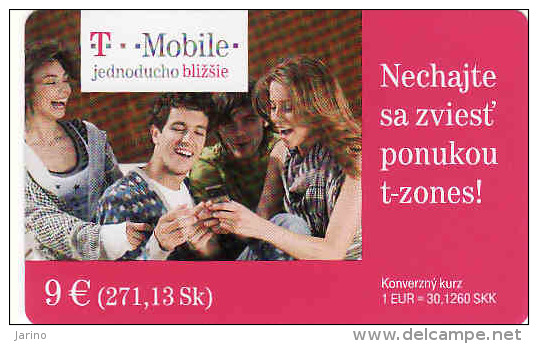 Slowakei-Slovaquie, Prepaid T-mobile 9€ - Slowakei