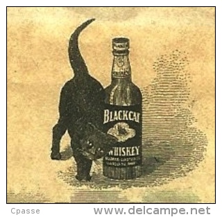 Courrier Commercial The Ullman Einstein Co. Cleveland OH Ohio - Whiskies "Black Cat" Whiskey Whisky - Etats-Unis