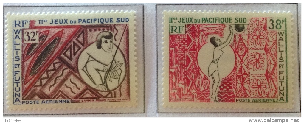 Wallis & Funtuna  - MH* 1966 -     Sc # C 27/28 - Unused Stamps