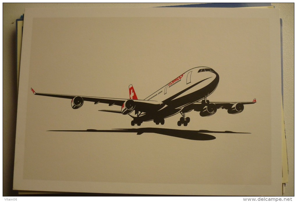 AIRLINES ISSUE / CARTE COMPAGNIE      SWISS  AIRBUS A 340 - 1946-....: Era Moderna